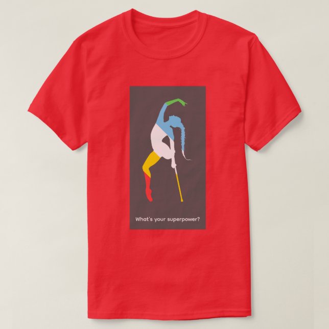 Vad är din superkraft? Funktionshinderstolthetsmån T Shirt (Design framsida)
