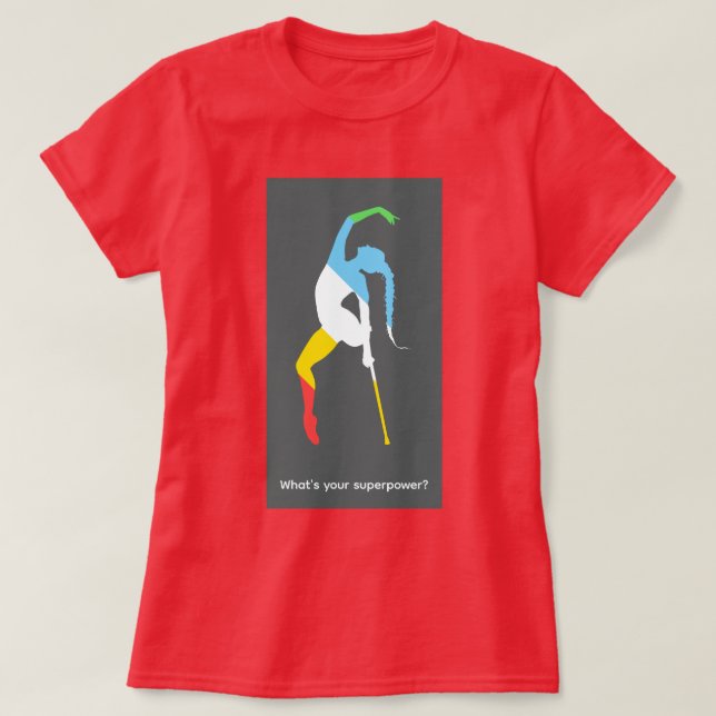 Vad är din superkraft? Månad för funktionshinderst T Shirt (Design framsida)
