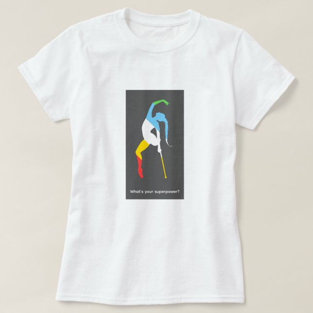Vad är din superkraft? Månad för funktionshinderst T Shirt (Design framsida)