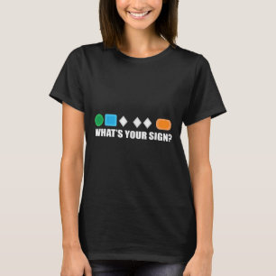 Vad är din tecken Skidåkning Svårighet Ski Skidåka T Shirt