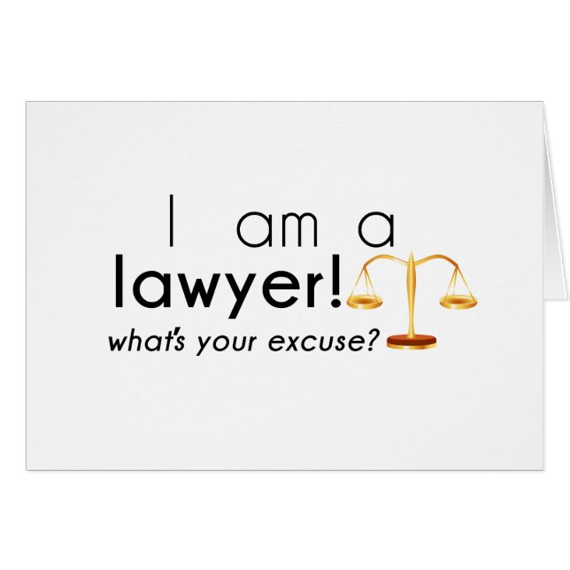 Vad är din ursäkt? hälsningskort (Framsidan Horizontal)