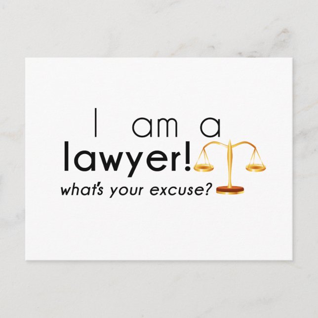 Vad är din ursäkt? vykort (Framsida)