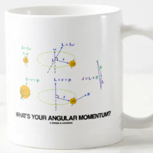 Vad är din vinkelmomentum? (fysikdiagram) kaffemugg