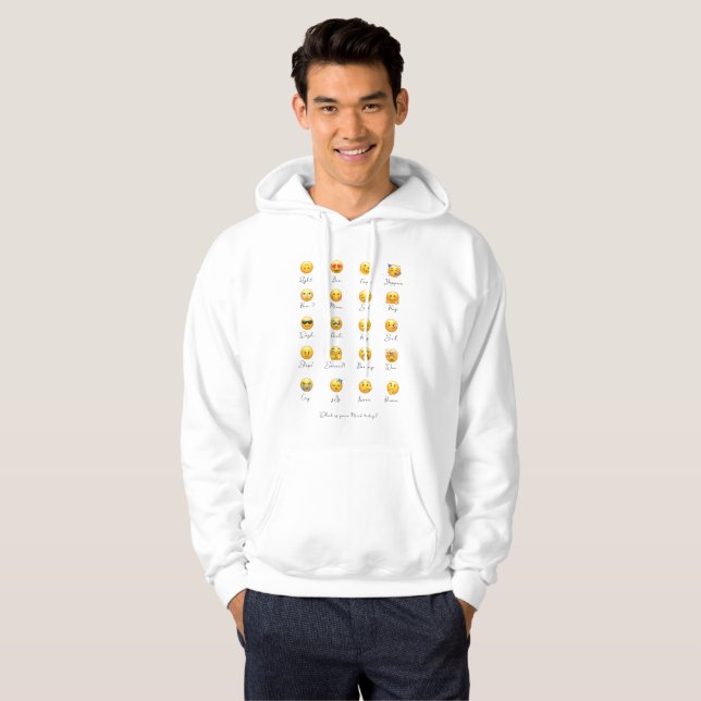 Vad är ditt humör Hoodie? Hoodie (Hel framsida)