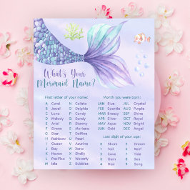 Vad är ditt Sjöjungfru Namn-spel? Poster
