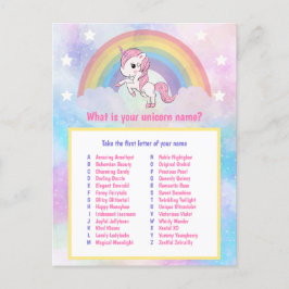 Vad är ditt Unicorn Namn-spel? Vykort