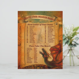 Vad är Dragon Namn utskrivbar?