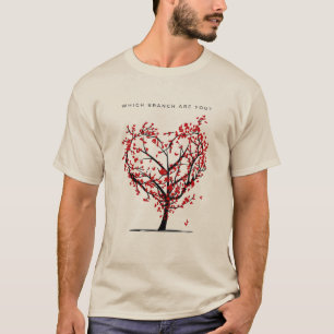 Vad är du för Gren?" Anpassningsbar Family Träd T- T Shirt