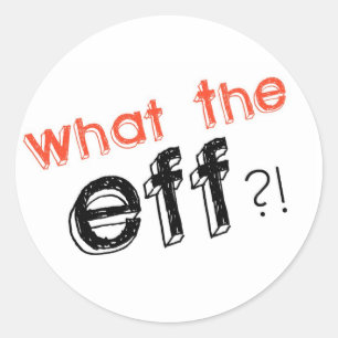 Vad är EFF?! Stickers! Runt Klistermärke