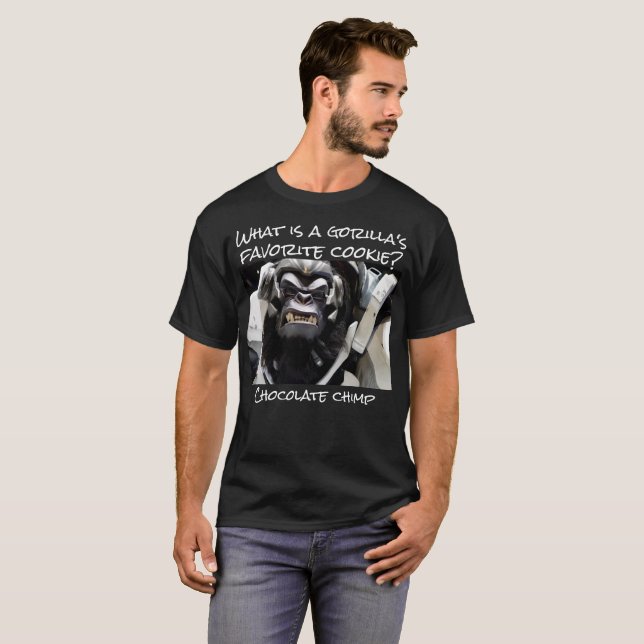 Vad är en gorillas favoritkaka? tee shirt (Hel framsida)