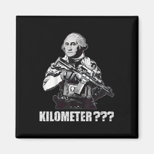 Vad Är En Kilometer George Washington Meme Rollig Magnet