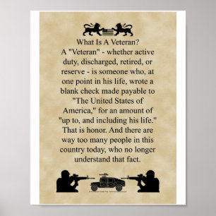 Vad är en mindre version av Veteran? Poster