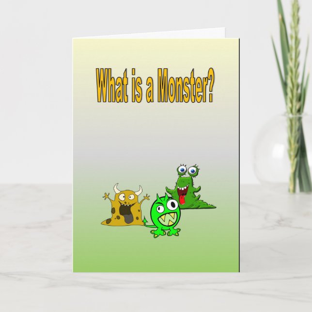Vad är en Monster? Kort (Framsida)