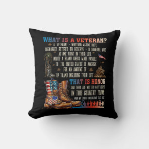 Vad är en veteran som är helig patriotisk amerikan kudde