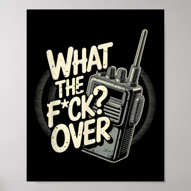 Vad är F C K över Walkie Talkie Hand Radio Sar? Poster (Framsidan)