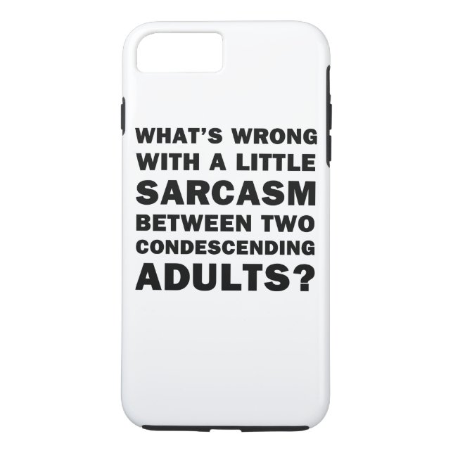 Vad är fel med lite sarkasm Case-Mate iPhone skal (Baksida)