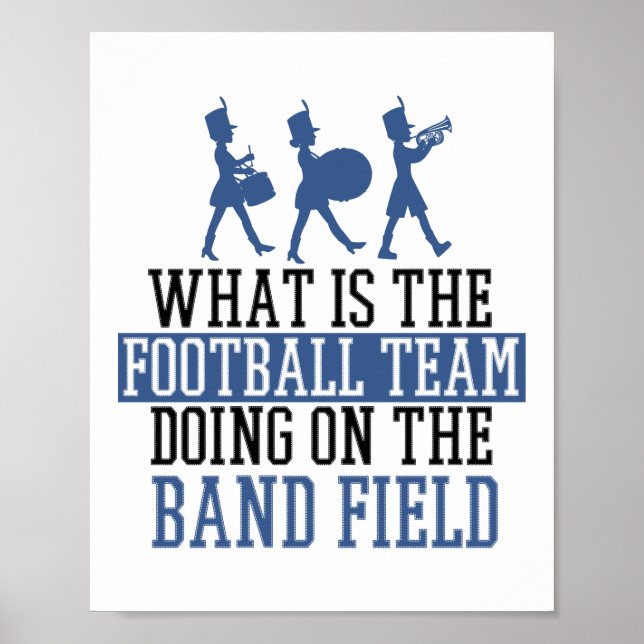 Vad är fotbollslaget Band Fält Drumline? Poster (Framsidan)
