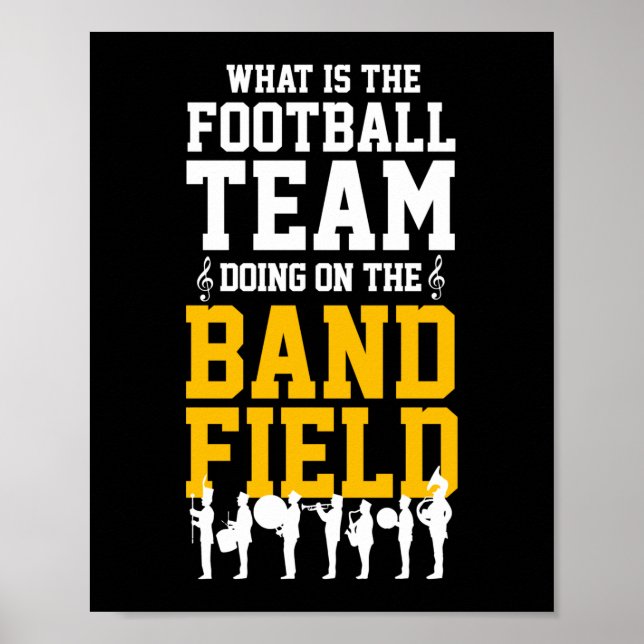 Vad är fotbollslaget Band Fält Drumline? Poster (Framsidan)