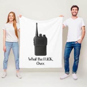 Vad är Fu*k över den berömda Walkie Talkie Icon? Fleecefilt