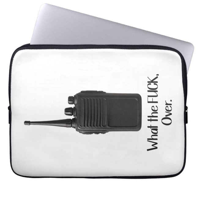 Vad är Fu*k över den berömda Walkie Talkie Icon? Laptop Fodral (Framsidan)