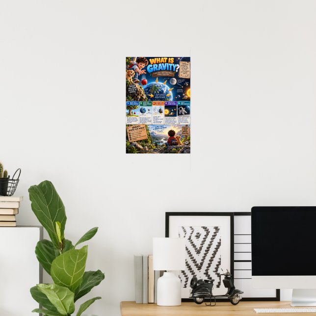 Vad är gravitation? poster (Hemmakontoret)
