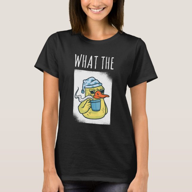 Vad är grouchkoffen Rubber du i Anka på morgonen? T Shirt (Framsida)