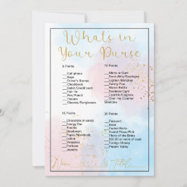 Vad är i din Rosa och blå Möhippa? Inbjudningar