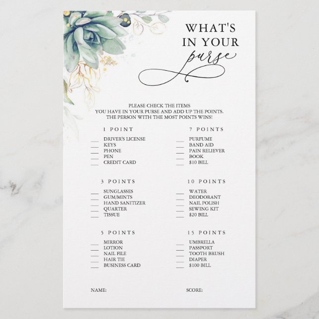 Vad är i ditt handväsen för självklar Möhippa? (Framsida)