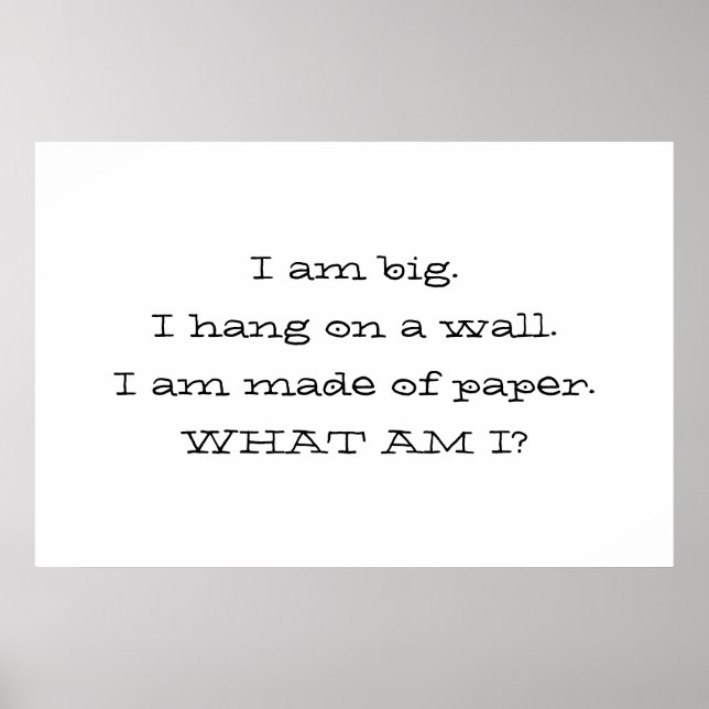 Vad är jag? poster (Framsidan)