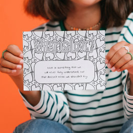 Vad är Kärlek Färgning Vykort