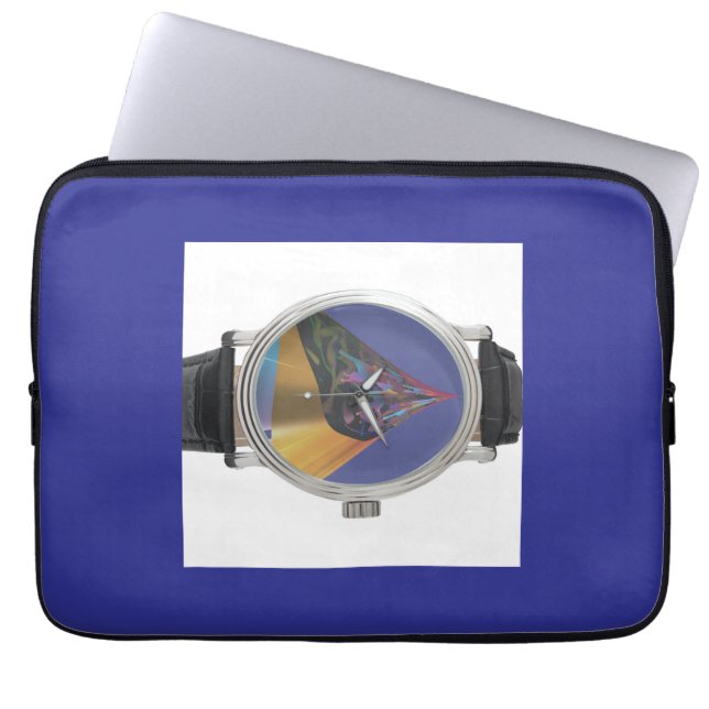 Vad är klockan? Dekorativ Laptop Fodral (Framsidan)