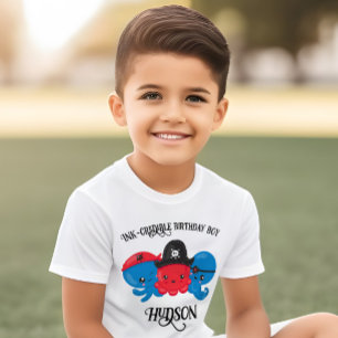 "Vad är Kraken" Bläckfisk Pirat Barnens Födelsedag T Shirt