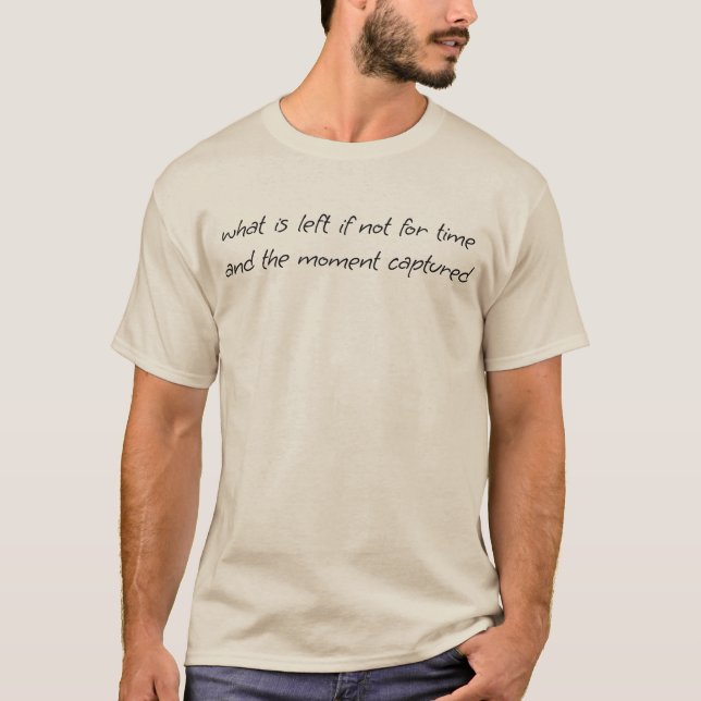 Vad är kvar Mäns Basic T-Shirt (Framsida)