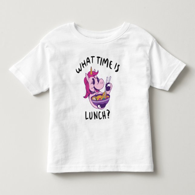 Vad är lunchtid t shirt (Framsida)