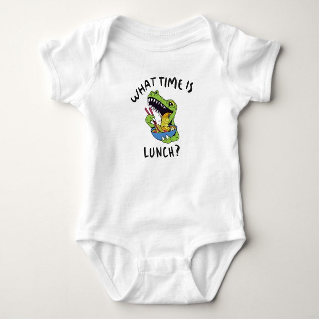 Vad är lunchtid t shirt (Framsida)