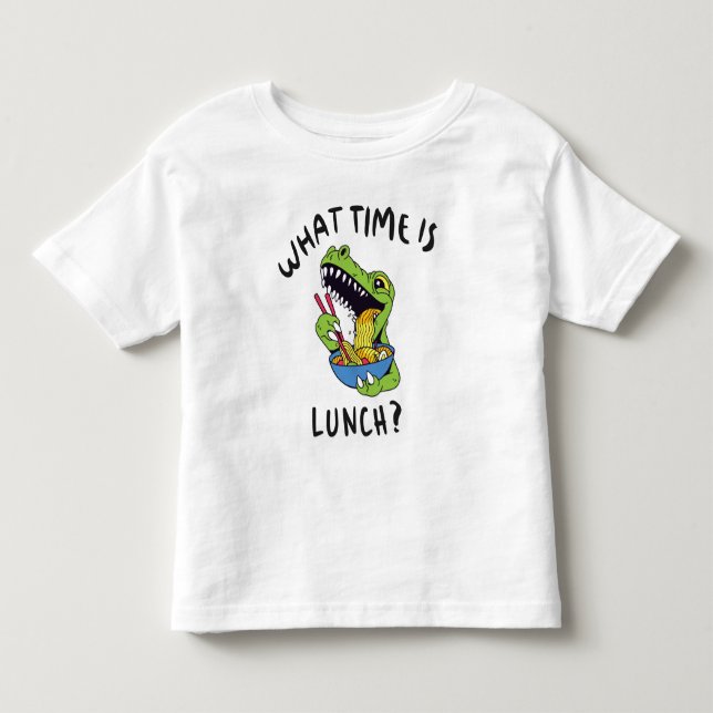 Vad är lunchtid t shirt (Framsida)