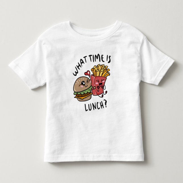 Vad är lunchtid t shirt (Framsida)
