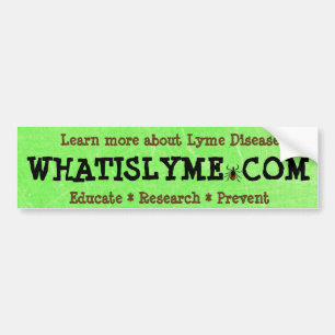 Vad är Lyme Disease Bumper Sticker? Bildekal
