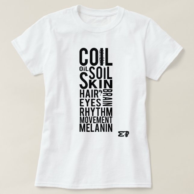Vad är Melanin Expressive? T-shirt (Design framsida)
