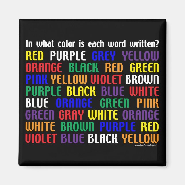 Vad är My Färg? Magnet (Framsidan)