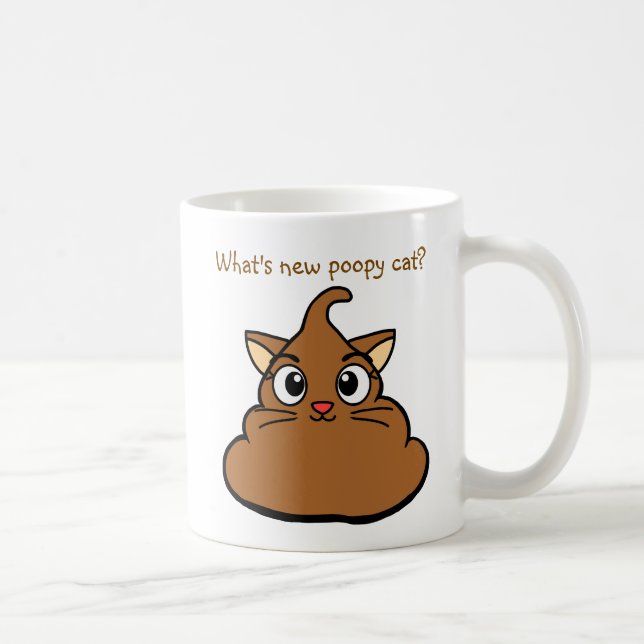 Vad är New Poopy Cat? Kaffemugg (Höger)