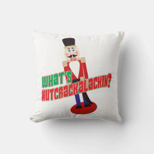 Vad är Nutcrackalackin Nutcracker Funny Tecknad T Kudde
