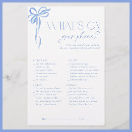 Vad är på din Mobila Möhippa för blått fält?