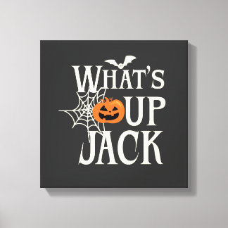 Vad är på gång Jack Halloween Canvastryck