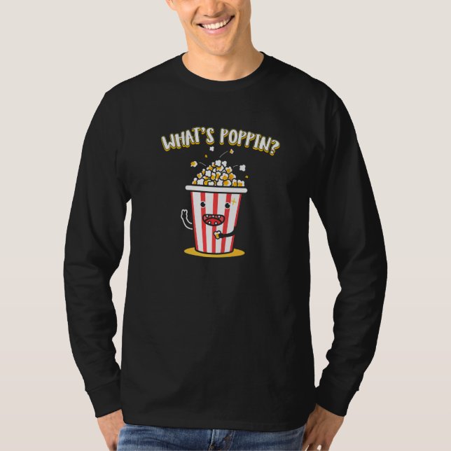Vad är på gång Popcorn   T Shirt (Framsida)