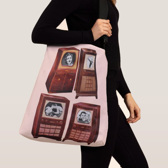 Vad är på TV? Axelväska (Närbild)