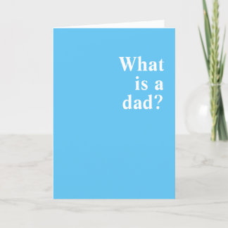 Vad är pappa? Du. Du är en pappa. Kort