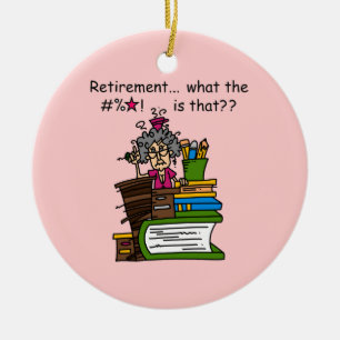 Vad är pensionhumorn julgransprydnad keramik