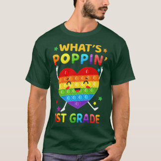 Vad är Poppin 1:a Klass Back to school Pop it Kids T Shirt