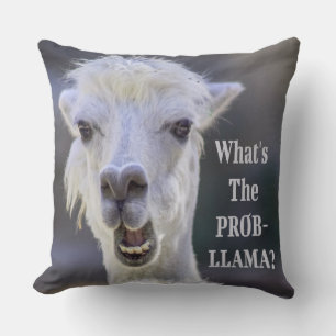 Vad är Prob-Llama? Cute Funny LLAMA Kudde